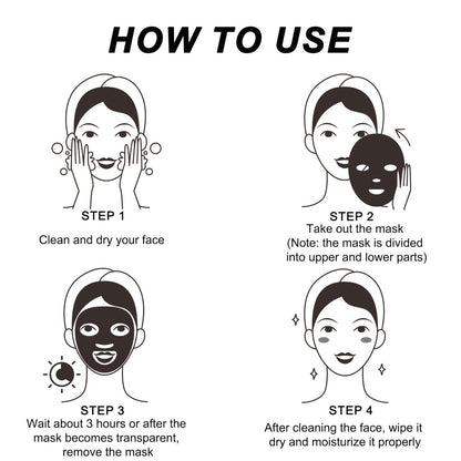 Bukamkom 8pcs Collagen Hydrogel Face Mask – Overnight Hydrating & Soothing Facial Mask for Glowing Skin