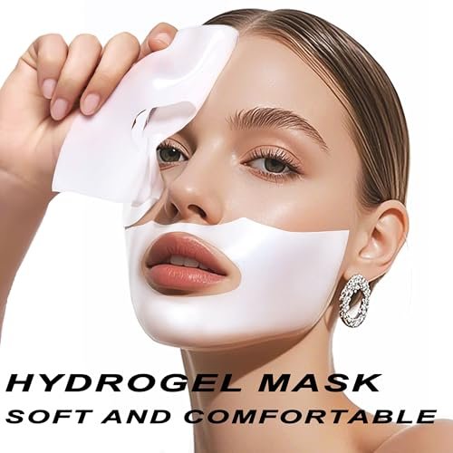 Bukamkom 8pcs Collagen Hydrogel Face Mask – Overnight Hydrating & Soothing Facial Mask for Glowing Skin - görsel 4