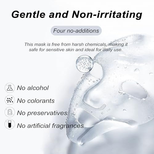 Bukamkom 8pcs Collagen Hydrogel Face Mask – Overnight Hydrating & Soothing Facial Mask for Glowing Skin - görsel 14