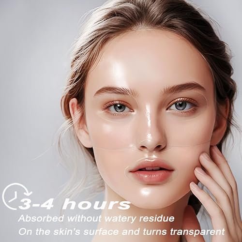 Bukamkom 8pcs Collagen Hydrogel Face Mask – Overnight Hydrating & Soothing Facial Mask for Glowing Skin - görsel 6