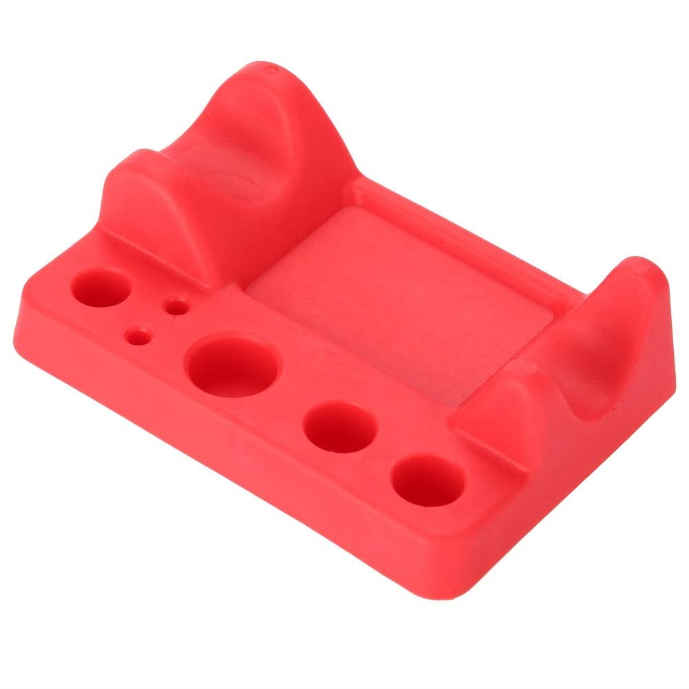 Fayelume Tattoo Ink Holder - 9x6.5cm Red Tattoo Ink Cups Stand for Manual Pen, Color Cup, Cotton Swab - görsel 1