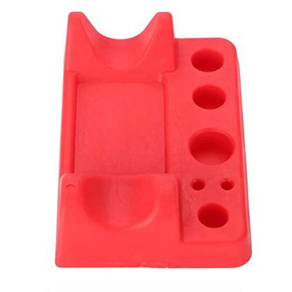 Fayelume Tattoo Ink Holder - 9x6.5cm Red Tattoo Ink Cups Stand for Manual Pen, Color Cup, Cotton Swab