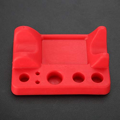 Fayelume Tattoo Ink Holder - 9x6.5cm Red Tattoo Ink Cups Stand for Manual Pen, Color Cup, Cotton Swab
