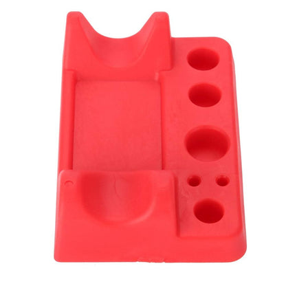 Fayelume Tattoo Ink Holder - 9x6.5cm Red Tattoo Ink Cups Stand for Manual Pen, Color Cup, Cotton Swab