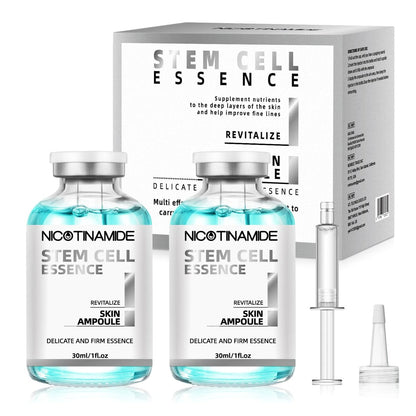 Stem Cell Serum for Face – 2-Pack Microneedling Serum Ampoule for Anti-Aging, Reduces Wrinkles & Scars, Hydrating Facial Serum for Use with or Without Micro Needling Avelisse