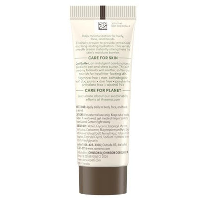 Aveeno Positively Radiant Daily SPF 30 Facial Sunscreen Moisturizer + Soy & Travel Size Daily Moisturizing Cream for Body, Face & Hands, 2-Piece Skincare Bundle Avelisse