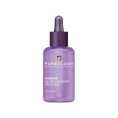 Pureology Hydrate Glow Catcher Hair Oil - 72-Hour Hydration & Shine, Frizz Control, Heat Protectant for Dry Color-Treated Hair, 1.7 Fl Oz Avelisse