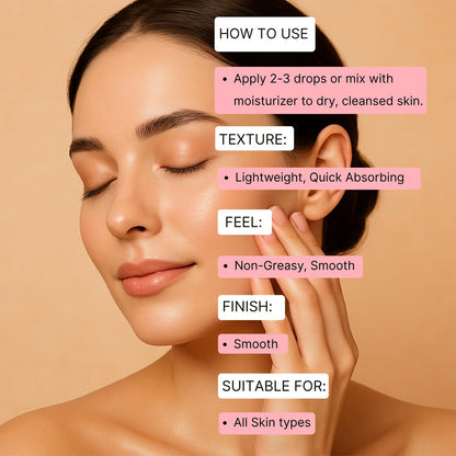 Humble Chemist 2in1 Rosehip Luxe Face Oil – 77% Rosehip Oil with Squalane and Vitamin E for Dry, Sensitive, and Acne-Prone Skin (2 Fl Oz)