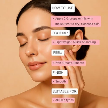 Humble Chemist 2in1 Rosehip Luxe Face Oil – 77% Rosehip Oil with Squalane and Vitamin E for Dry, Sensitive, and Acne-Prone Skin (2 Fl Oz)