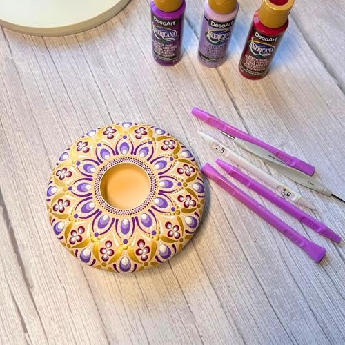 Oval Dotting Tools - Teardrop Dotting Tools - Happy Dotting Company - 8 Double-Ended Set for Dot Mandala Painting Avelisse