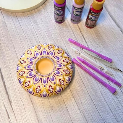 Oval Dotting Tools - Teardrop Dotting Tools - Happy Dotting Company - 8 Double-Ended Set for Dot Mandala Painting Avelisse