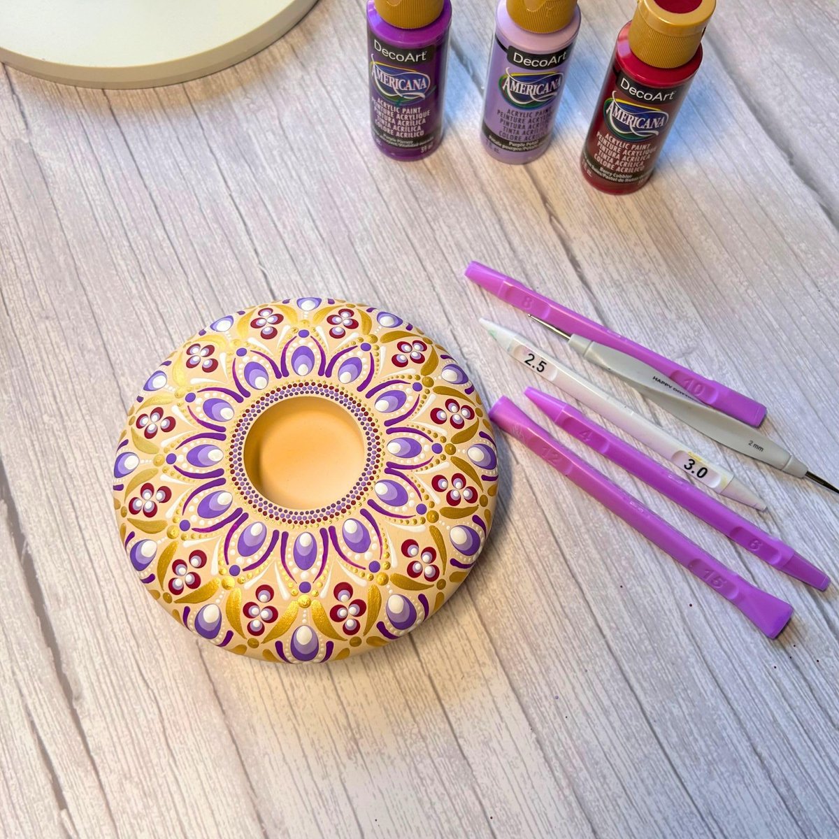 Oval Dotting Tools - Teardrop Dotting Tools - Happy Dotting Company - 8 Double-Ended Set for Dot Mandala Painting Avelisse