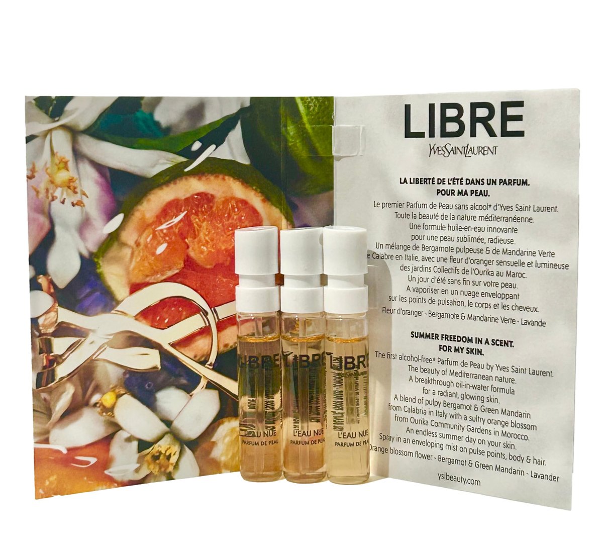Yves Saint Laurent LIBRE L'EAU NUE Sample Perfume for Women - 2 ml / 0.06 oz (Set of 3) - görsel 3