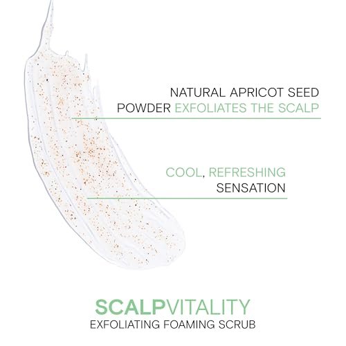Joico Scalp Vitality Exfoliating Foaming Scrub - Removes Buildup, Soothes Dry, Oily & Itchy Scalp - Cooling Sensation - 6 Fl Oz Avelisse