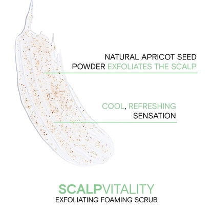 Joico Scalp Vitality Exfoliating Foaming Scrub - Removes Buildup, Soothes Dry, Oily & Itchy Scalp - Cooling Sensation - 6 Fl Oz Avelisse