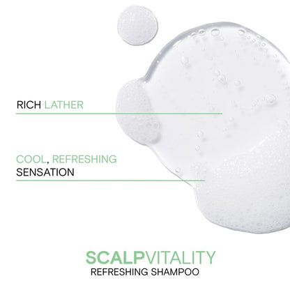 Joico Scalp Vitality Refreshing Shampoo – Soothe Dry, Oily & Itchy Scalp – Removes Flakes & Reduces Irritation – 10.1 fl oz Avelisse