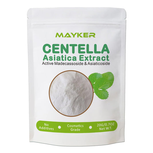 MAYKER Pure Centella Asiatica Extract Powder 0.7oz - Active Madecassoside & Asiaticoside B for DIY Skincare Serums Avelisse