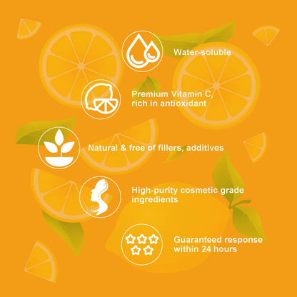 MAYKER Ultra Fine Vitamin C Powder for Face - 1.76 oz Pure Cosmetic Grade L-Ascorbic Acid for DIY Skincare Serums & Creams