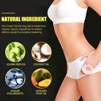 Grospe Sweat & Fat Burning Cream – Belly Fat Burner & Slimming Massage Cream for Thighs, Legs, Abdomen & Buttocks (4.23 OZ)