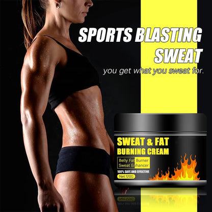 Grospe Sweat & Fat Burning Cream – Belly Fat Burner & Slimming Massage Cream for Thighs, Legs, Abdomen & Buttocks (4.23 OZ)