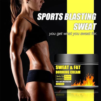 Grospe Sweat & Fat Burning Cream – Belly Fat Burner & Slimming Massage Cream for Thighs, Legs, Abdomen & Buttocks (4.23 OZ)