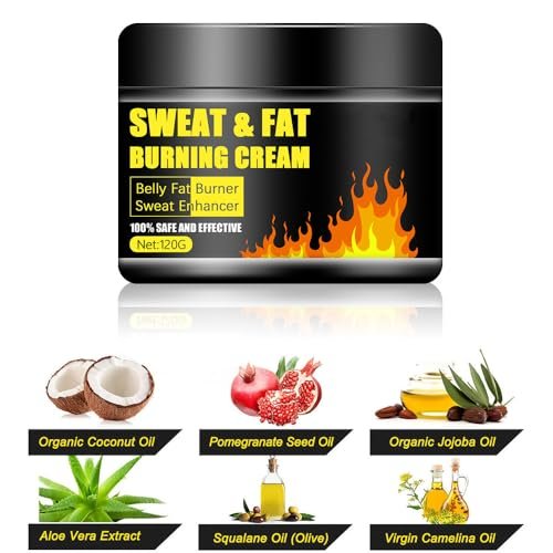 Grospe Sweat & Fat Burning Cream – Belly Fat Burner & Slimming Massage Cream for Thighs, Legs, Abdomen & Buttocks (4.23 OZ) - görsel 4