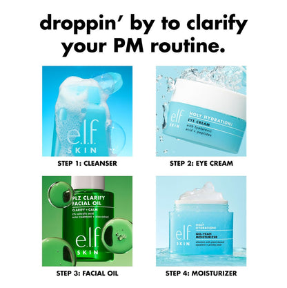 e.l.f. SKIN PLZ Clarify Facial Oil - Acne Treatment Face Oil with Salicylic Acid, Vegan & Cruelty-Free, 1 oz Avelisse