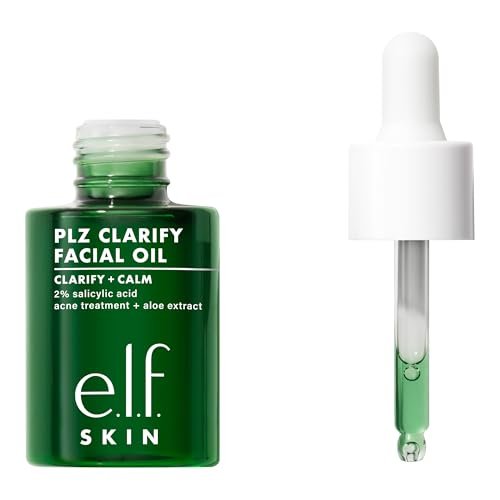 e.l.f. SKIN PLZ Clarify Facial Oil - Acne Treatment Face Oil with Salicylic Acid, Vegan & Cruelty-Free, 1 oz Avelisse