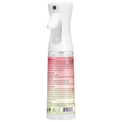 Goiple Braid Spray Rose Mint for Dreads & Locs – 10 fl oz Moisturizing Rose Water Spray for Itchy Scalp, Shine & Lightweight Hydration for Dull Hair, Twists, Cornrows, Box Braids – All Hair Types Avelisse