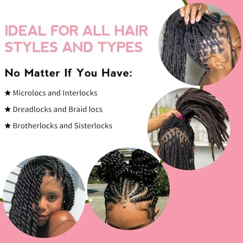 Goiple Braid Spray Rose Mint for Dreads & Locs – 10 fl oz Moisturizing Rose Water Spray for Itchy Scalp, Shine & Lightweight Hydration for Dull Hair, Twists, Cornrows, Box Braids – All Hair Types Avelisse
