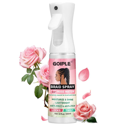 Goiple Braid Spray Rose Mint for Dreads & Locs – 10 fl oz Moisturizing Rose Water Spray for Itchy Scalp, Shine & Lightweight Hydration for Dull Hair, Twists, Cornrows, Box Braids – All Hair Types Avelisse