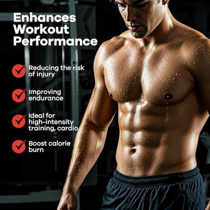 Komoko Fat Burning Sweat Gel Stick (3.5 oz) – Workout Enhancer Roll-On Gel for Belly Fat & Waist Toning for Women & Men