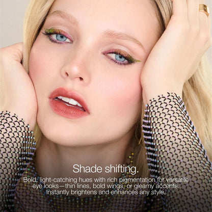 stila Stay All Day® Chroma-Flash Liquid Eye Liner - Long-Wear Shade-Shifting Metallic Liner, Smudge-Proof, Precision Brush Tip (Mermaid)