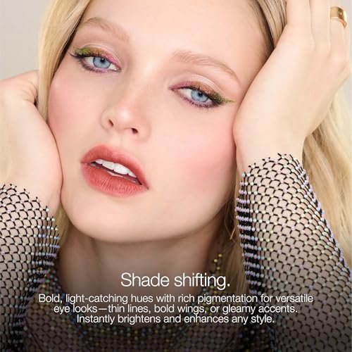 stila Stay All Day® Chroma-Flash Liquid Eye Liner - Peacock | Long-Wear Shade-Shifting Metallic Liner with Chrome Finish | Smudge-Proof, Fade-Resistant | Precision Brush Tip - görsel 10