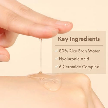 TOSOWOONG Real Rice Glow Serum with 80% Rice Bran Water and Niacinamide for Dark Spots, Uneven Skin Tone, Dull Skin, Radiant Glow, Daily K-Beauty Skincare for All Skin Types, 33ml / 1.11 fl. oz.