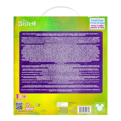 Disney Stitch 15-Piece Water-Based Kids Nail Polish Set – Peel Off, Quick Dry, Gift Kit for Girls Ages 3+ by Townley Girl Avelisse