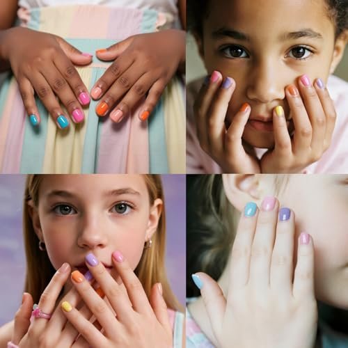 Disney Stitch 15-Piece Water-Based Kids Nail Polish Set – Peel Off, Quick Dry, Gift Kit for Girls Ages 3+ by Townley Girl Avelisse