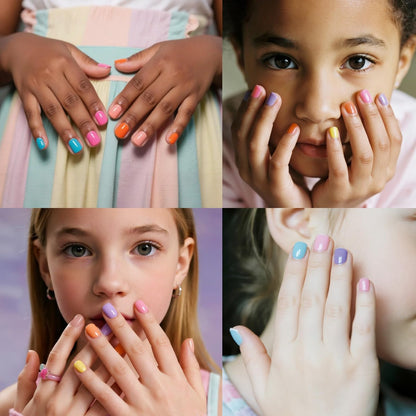 Disney Stitch 15-Piece Water-Based Kids Nail Polish Set – Peel Off, Quick Dry, Gift Kit for Girls Ages 3+ by Townley Girl Avelisse