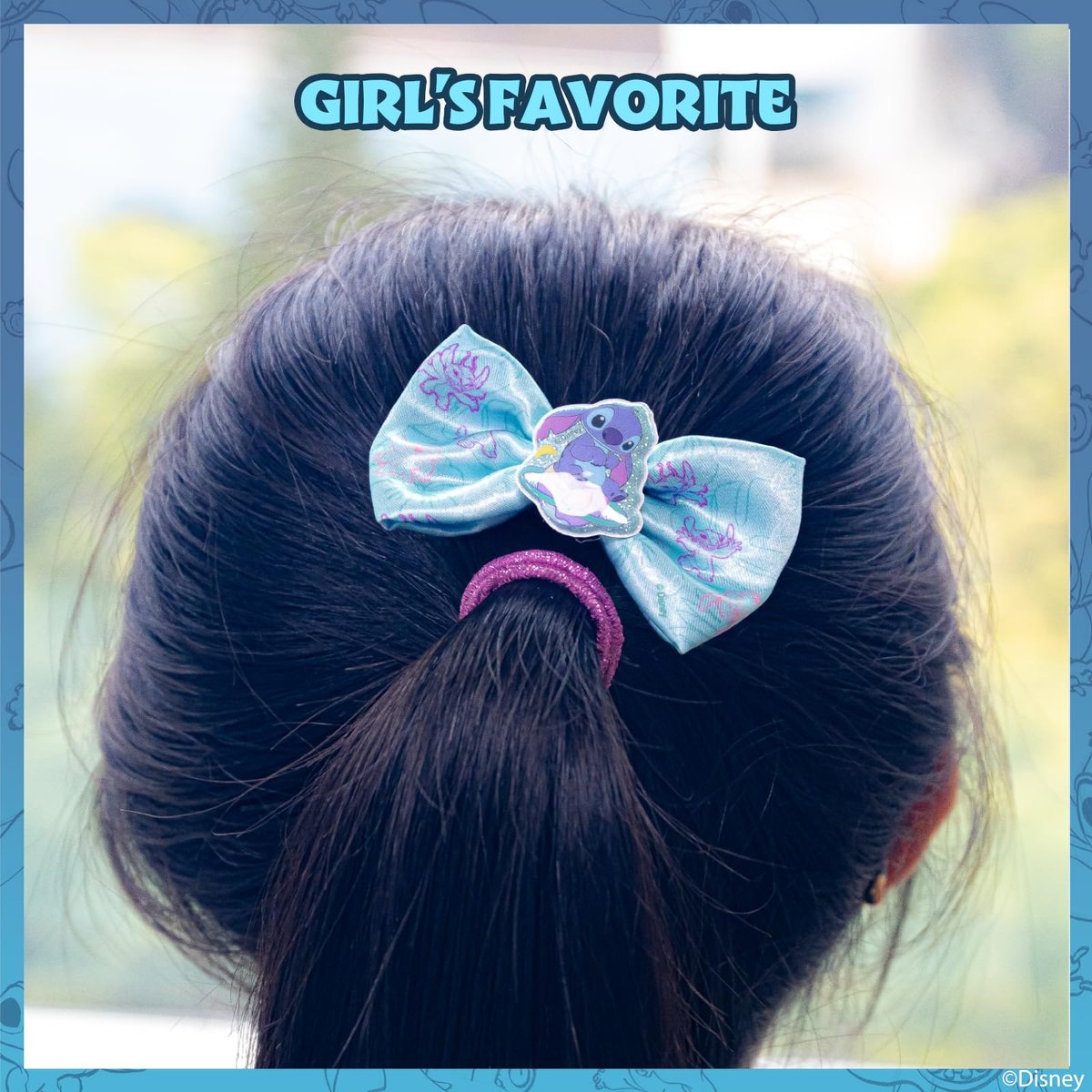 Disney Stitch Hair Accessories Mini Gift Bag Set - Scrunchies, Hair Bows, Hair Clips for Kids, Girls, Tweens - Perfect for Parties, Birthdays, Stocking Stuffers by Townley Girl - görsel 5