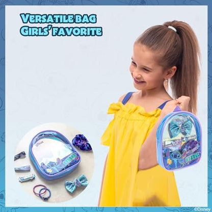 Disney Stitch Hair Accessories Mini Gift Bag Set - Scrunchies, Hair Bows, Hair Clips for Kids, Girls, Tweens - Perfect for Parties, Birthdays, Stocking Stuffers by Townley Girl