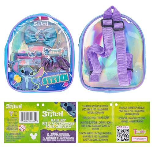 Disney Stitch Hair Accessories Mini Gift Bag Set - Scrunchies, Hair Bows, Hair Clips for Kids, Girls, Tweens - Perfect for Parties, Birthdays, Stocking Stuffers by Townley Girl - görsel 18