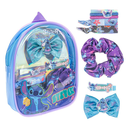 Disney Stitch Hair Accessories Mini Gift Bag Set - Scrunchies, Hair Bows, Hair Clips for Kids, Girls, Tweens - Perfect for Parties, Birthdays, Stocking Stuffers by Townley Girl