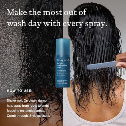 Living Proof Leave-In Conditioning Spray – Strengthening Detangler with Heat Protection for All Hair Types, 5 Fl Oz Avelisse