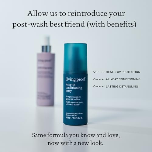Living Proof Leave-In Conditioning Spray – Strengthening Detangler with Heat Protection for All Hair Types, 5 Fl Oz Avelisse
