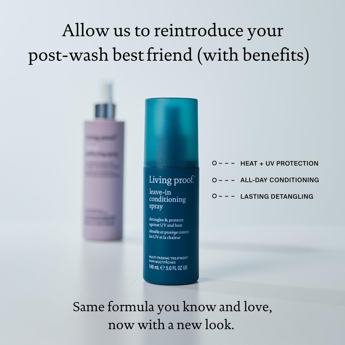 Living Proof Leave-In Conditioning Spray – Strengthening Detangler with Heat Protection for All Hair Types, 5 Fl Oz Avelisse