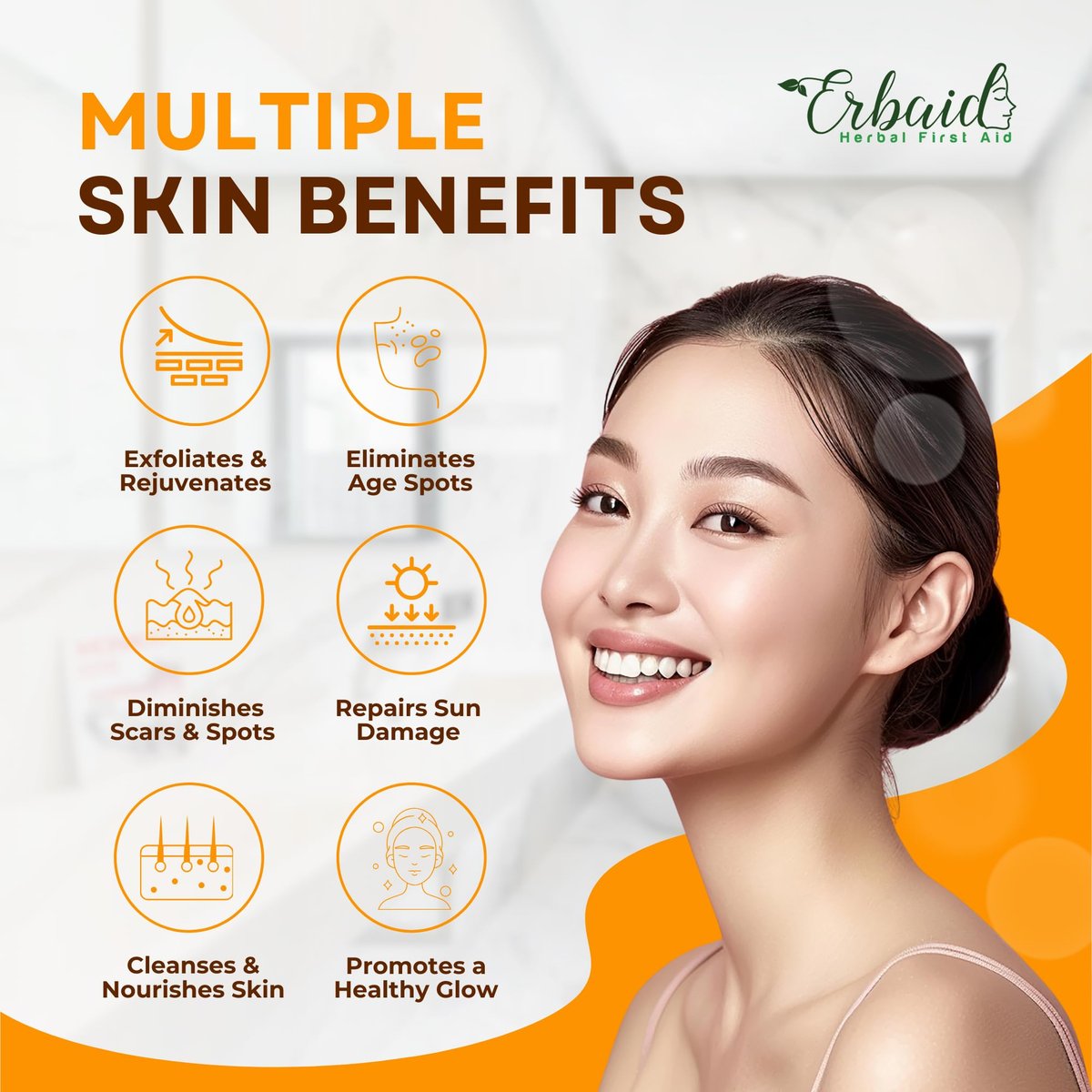 Erbaid Turmeric Oil Dark Spot Facial Serum – Natural Skin Brightening & Hyperpigmentation Treatment for Face & Body, Fights Acne, Evens Skin Tone, Reduces Scars – 1 Fl Oz - görsel 13