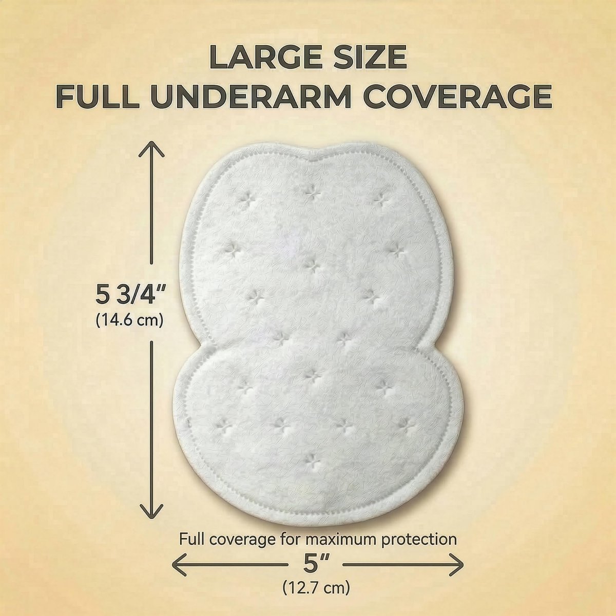 Swearx Underarm Sweat Pads for Women and Men - Disposable Armpit Pads, Large Size 64 Count - Sweat Shield for Dress Shirts and Clothing Avelisse