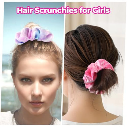 WSYUB Spa Headband and Wristband Set with Hair Scrunchies – Microfiber Face Wash Headbands for Skincare, Makeup, and Bathing (Multicolor)