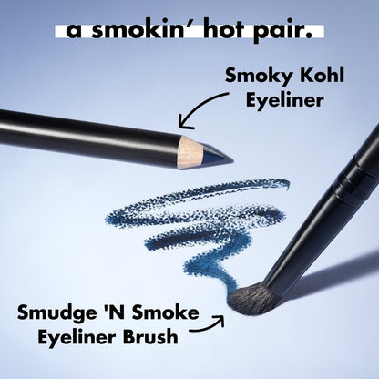 e.l.f. Smudge 'N Smoke Eyeliner Brush - Vegan & Cruelty-Free Multi-Use Eyeshadow & Eyeliner Brush for Perfect Smoky Eye
