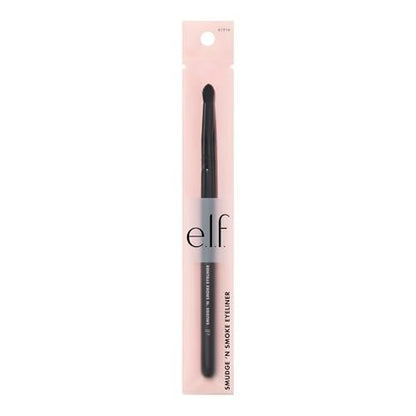 e.l.f. Smudge 'N Smoke Eyeliner Brush - Vegan & Cruelty-Free Multi-Use Eyeshadow & Eyeliner Brush for Perfect Smoky Eye